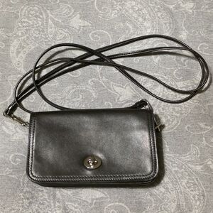 Coach Black Leather Crossbody Bag